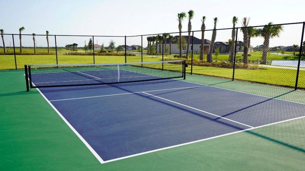 Outdoor Hard-Surface Tennis Court